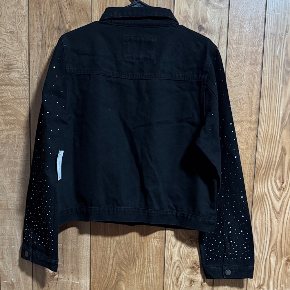 Cato Black Studded Jean Jacket - Picture 2 of 8